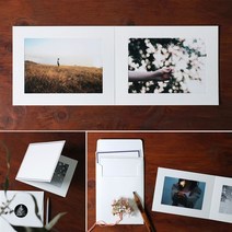 양면 종이액자 접이식 스텐딩 포토프레임 4x6 5x7, 씨에이지몰 양면4X6_브라운