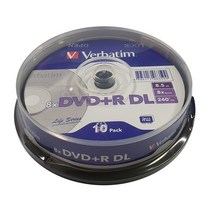 버바팀 Verbatim CD-R / DVD-R / RW / DL / 700MB 4.7GB 8.5GB 25GB 50GB 블루레이, DVD+DL 8.5GB 10p CAKE  8X