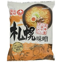 후지와라 제면 홋카이도 2박 말린 라면 삿포로 된장 114g×10봉, 2식(x 1), 10개, 114g