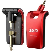 스마트 워치 웨어러블 블루투스 와이파이 LEKATO WS-60 무선 기타 시스템 2.4GHz 무선 기타 송신기 수신기, 02 빨간