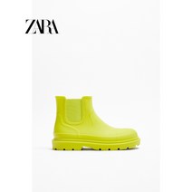 ZARA 남성 부츠 옐로우 레인 장화 방수 키높이 신발 BQ2111737