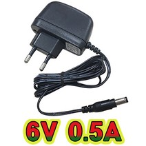 순흥전기 어댑터 6V 0.5A 벽걸이형 SMPS 6V 500mA 어댑터 아답터 직류전원장치, SH-0605C