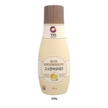 [ 조 은 마 켓 ] ***100% 콩 기 름*** 깔 끔 한 이 중 캡!! 국 내 산 무 항 생 제 란!! 청 정 원 고 소 한 마 요 네 즈, 3개, 300g