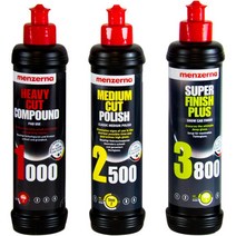 멘제르나 독일 직배송 헤비 컴파운드 미디엄 폴리쉬 슈퍼 피니시 3종세트, 3개, 250ml