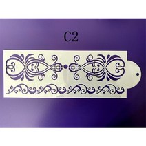 프라모델 건담 도색 부스 스프레이 29x10cm 퐁당 케이크 메쉬 스텐실 스탬프 엠보싱 웨딩 장식 도구 플라스틱 금형 초콜릿 그리기 그림, C2