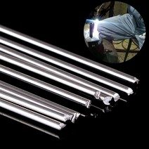 10pcs 금속 알루미늄 용접봉 저온 마그네슘 납땜 브레이징 스틱 봉 1.6mmx250mm 실버