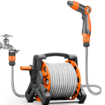 오토 호스릴 물청소 수도 세차 고압 분사 정원 호스, F6 20미터 세트