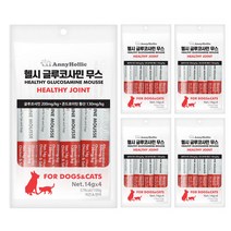 애니홀릭 헬시 글루코사민 무스 건강보조제 14g x 4p 치킨 연어 혼합맛 5개, 치킨 + 연어 혼합맛 x 5개