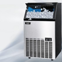 카페제빙기 50KG 아이스메이커 업소용제빙기 재빙기 저장 35KG 일생산 각얼음 상업용, 공기냉각+수돗물급수, 얼음틀32개-1일50kg