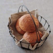 포그린넨워크 철제 블랙 오벌 바스켓, 없음