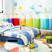 ZAZX쿠션벽매트 보호벽쿠션 안전 벽보호대A02827 레드, 블루