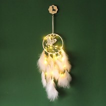 LED 버터플라이 깃털 진주 드림캐쳐 취미생활 카페 인테리어 소품 자취생 집꾸미기 분위기전환 신혼집 원룸