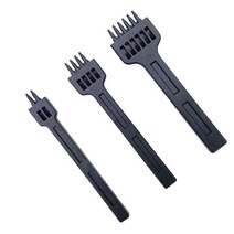 갈색가죽 가죽공예 오울 그리프 펀칭형 2/4/6날 4mm 세트, 1세트