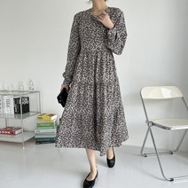 빅사이즈 플라워 캉캉 리본 롱원피스 66 77 88 99