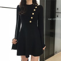 니트 긴팔 원피스 왜소 작은 키커 보이는 코디 여성 150 레드 허리보정 슬림핏 A라인 짧은 XS 2268817707