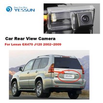 렉서스 GX470 J120백업 카메라 반전 2002 2009 주차 후방 카메라 HD CCD 야간 투시경, 기본