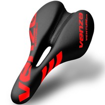 Venzo 컴포트에이블 MTB 로드 Exercise 트렉킹 하이브리드 바이크 자전거 새들 시트 275395155931, Red Color