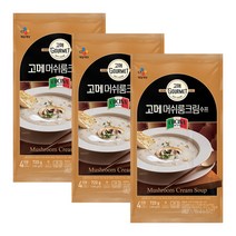 CJ 고메 머쉬룸 어니언 스프 양송이 양파 아침 대용식, 180g, 12개