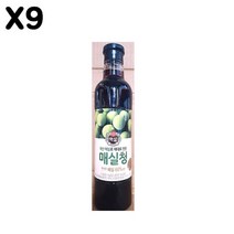 FK 매실청(백설 1.025k) X9음료수 음료 농축액 에이드 레몬쥬스 망고주스 블루베리 체리 석류 복분자, 본상품