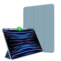 아이패드 프로 11인치 4/3/2/1세대 /에어5/4 스마트커버 펜 홀더 케이스(파우더 블루)P0000EPC