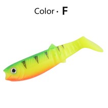 MEREDITH Cannibal Baits 80mm 100mm 125mm 인공 소프트 낚시는 Wobblers 루어 실리콘 쉐이드 웜베이스 미, CHINA_100mm 5pcs, 06 F_03 100mm 5pcs