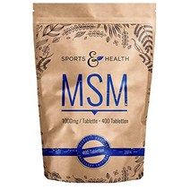 Sport Health 스포츠 앤 헬스 MSM 3000mg 아세롤라 체리 함유 Methylsulfonylmethane Acerola 400정, 1세트