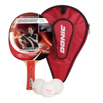 도닉 쉴트코트 탁구라켓세트 발트너 600 쉐이크 라켓 + 탁구공 3p + 가방