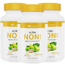 3병 마이라이프 울트라 푸나 노니 3000mg 120야채캡슐, 3병 마이라이프 울트라 푸나 노