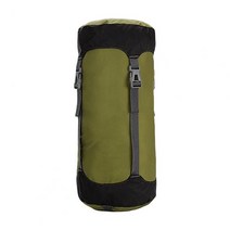 비비색 비박 텐트 백팩킹 차박용 쌕실용적인 강화 재봉 침낭 압축 자루 조절 버클 공간, 아미 그린 xl