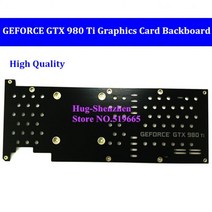 신제품 GeForce GTX 980 ti GTX980 980Ti 게임 그래픽 카드 보드 풀 커버 수냉 블록 백보드 후면 패널, 01 1PCS