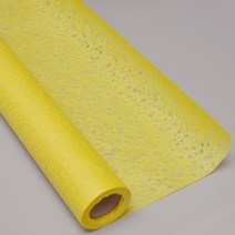 구름한지 낙수지롤 54cm x 20m 롤한지 한지벽지 포장지 인테리어 창호지, 노랑색