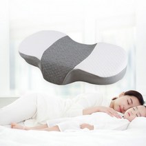 베개 마약 경추 목 디스크 베게 경추배게 우유 메모리 폼 허리 거북목 결림 어깨 뭉침, L
