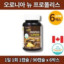 캐나다 메가 프로폴리스 알약 캡슐 플로폴리스 플라노보이드 비프로폴리스 환절기 활력 면역력에 좋은 영양제, 6박스
