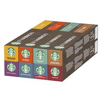 네스프레소 STARBUCKS 샘플 세트 커피 캡슐 캡슐 80개(8 x 10), 10개입(8개들이), 디카페인 에스프레소