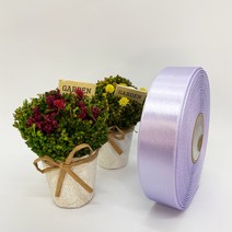 포장 리본 끈 제이제이리본 고밀도주자 40mm 50mm 76컬러 (길이 45M) 공단리본, 연보라