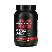 니트로 테크 BCAA 아이솔레이트 머슬빌더 밀크 초콜릿 2.2 lbs 류신 이소류신 발린, 1개, 기본