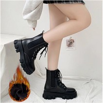 DFMEI 통굽 워커 여성 브리티시 스타일링 앵클 봄여름 봄가을 싱글부츠 통풍이 잘 되는 얇은 핏