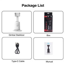 스마트폰짐벌 짐벌셀카봉 카메라짐벌 360 회전 팔로우 업 짐벌 스태빌라이저 셀카봉 삼각대 모노포드 데스크탑 추적 틱톡 라이브 사진, 2.B