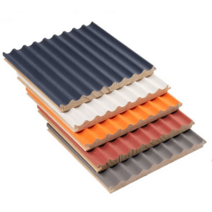 셀프거실아트월 벽마감재 써모사이딩 판넬 건축 보드, 이너아크일루전브론즈2750x147x17mm