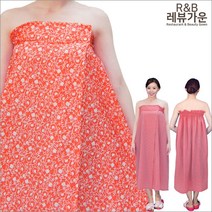 레뷰가운 SS102 마사지가운 찍찍이 검진 피부관리 스파 테라피, SS102_핑크체크, 1개