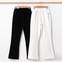 인디오 여성용 코튼 얇은기모 밴딩 부츠컷 팬츠 NHW0002