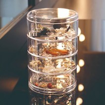 인트롤리 투명 아크릴 악세사리 정리 진열장 보관함, 1개