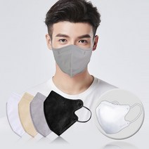 아이리스 국산 컬러 KF94 새부리형 묶음포장 황사 마스크 50매, 3) KF94 라이트그레이, 중형_100매