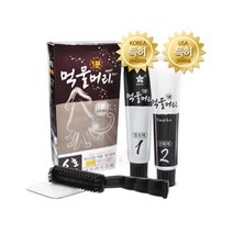 먹물머리 1분 새치 염색약, 진한갈색, 2개