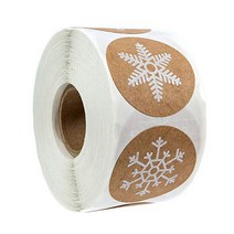 라벨기 귀여운 프린팅 라벨 미니 100-500pcs 6 디자인 1 Inch 크리스마스 테마 인감 레이블 스티커 DIY 선물 베이킹 패키지 봉투 편지지 장식, 01 QY783-100pcs