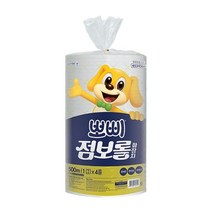 유한킴벌리 뽀삐 점보롤 화장지 500M 1겹x4롤1팩, 그라운드 1
