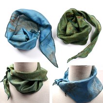 천연염색실크스카프