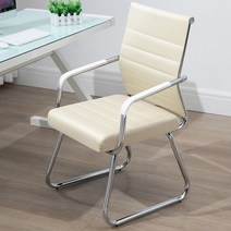 사무용의자 오피스 컴퓨터 의자간단한 사무실 의자 활 회의 마작 컴퓨터 카드 협상 패션, 03 WHITE