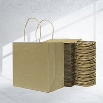 튼튼한 고급 쇼핑백 트위스트 꽈배기 손잡이 종이쇼핑백 종이가방 100매