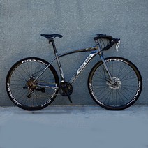 JINGMING 산악자전거 모노코크 레이싱 스프린터 솔리드 26인치 MTB, 솔리드 타이어, 그레이 24단-40칼바퀴